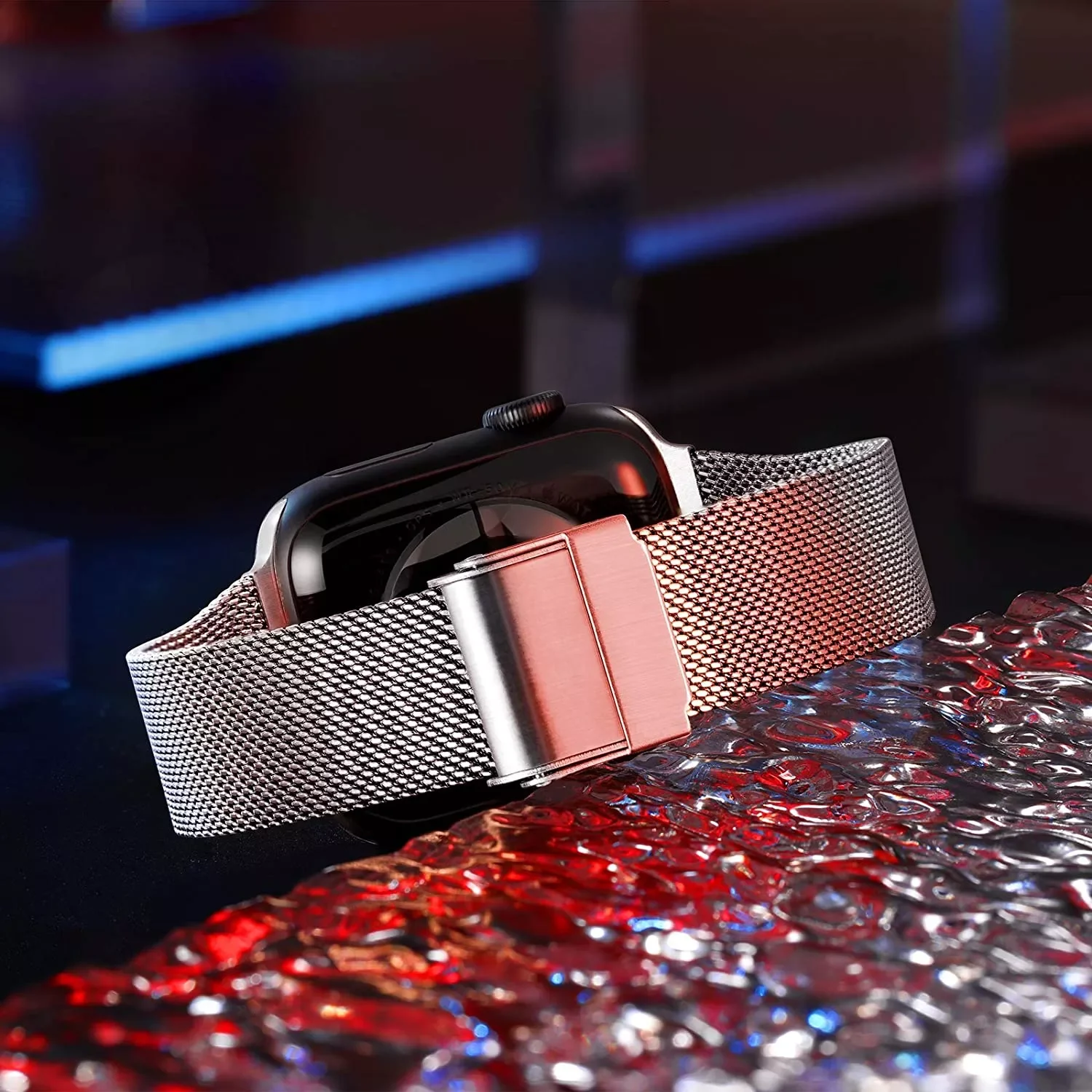 Ouwegaga Compatible With Apple Watch Strap 38mm 40mm 42mm 44mm 45mm, Stainless Steel Metal Bracelet for iWatch 7 6 5 4 3 2 1