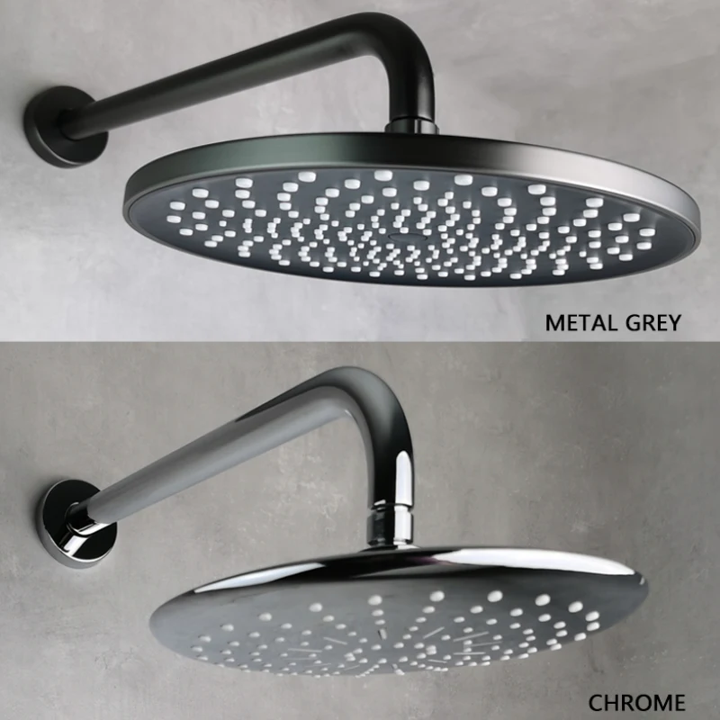 Над головой комплект для душа ABS Shine Chrome/черный/матовый золотой/металлический