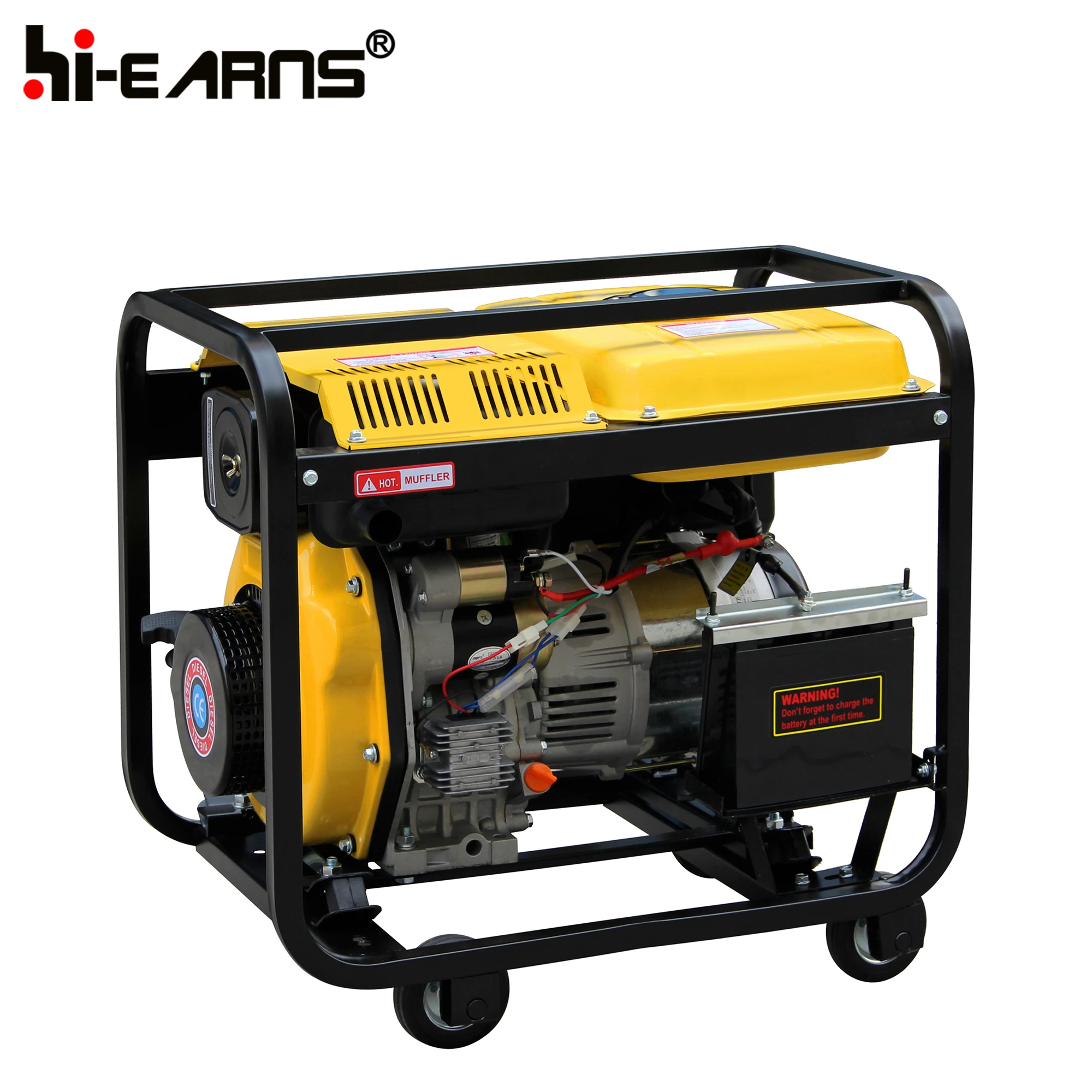 Портативный генератор матрицы с открытой рамой и воздушным охлаждением 3 кВА