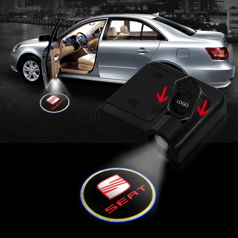 2 шт. светодиодная лампа-значок для Seat Leon Ibiza Alhambra Niva Kalina Priora Granta Largus автомобильные