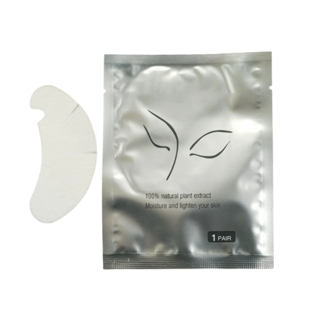 

1 Pair Eyelashes Extension Paper Patch Under Eye Breathable Sticker Pads Eyes Beauty Patches Professional Salon Silver