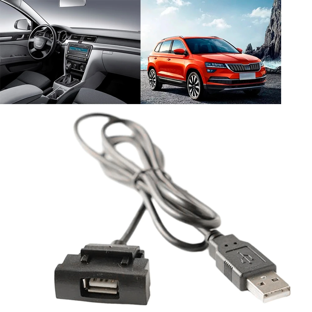 

1pc Car USB Interface Adapter Audio 4Pin Plastic Connector For Golf For Skoda For Fabia For Octavia For Superb 2003-2008