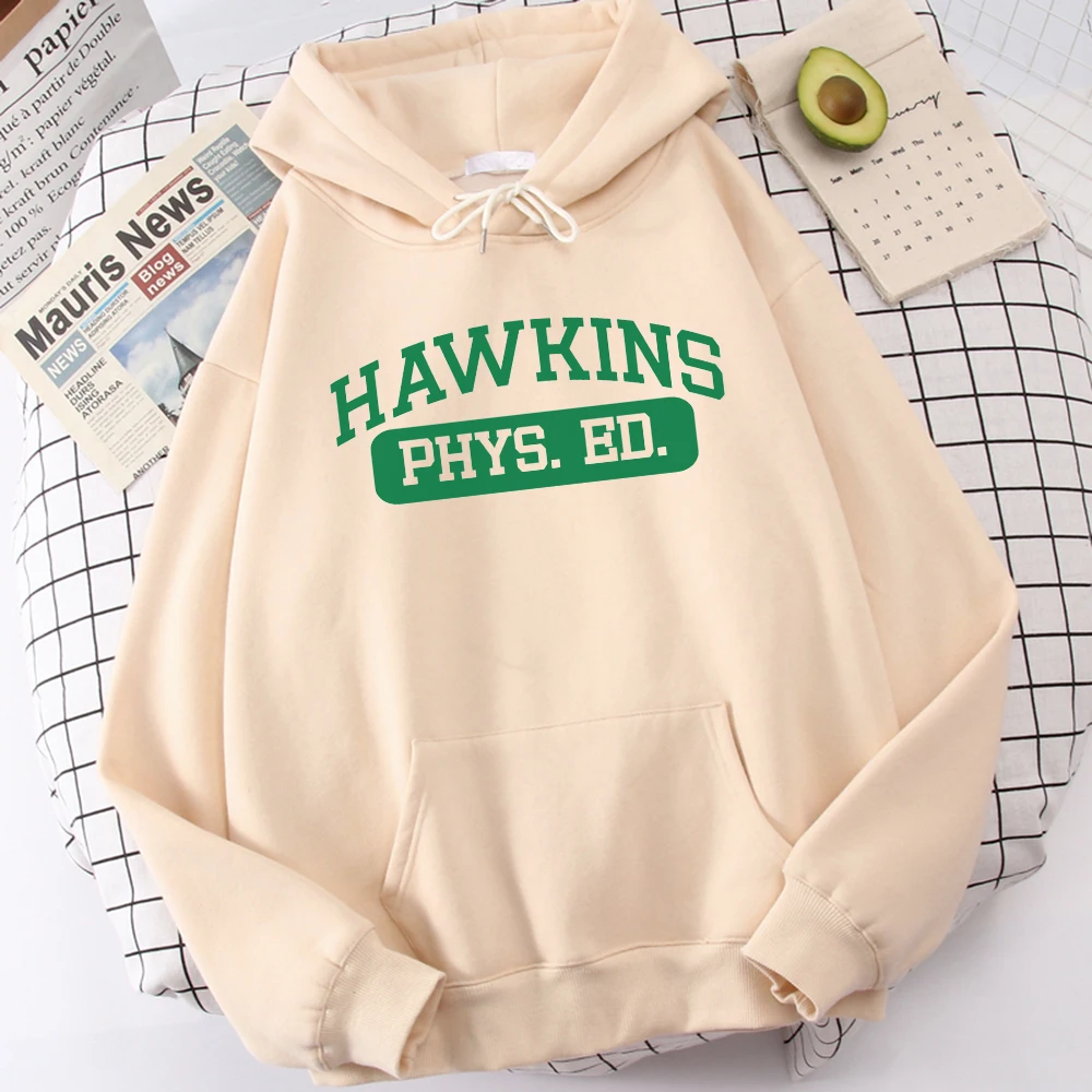 

Stranger Things Hawkins Phys Ed Women'S Sweatshirt Fashion Warm Hooded Autumn Casual Hoodies Autumn Fleece Female Streetwear