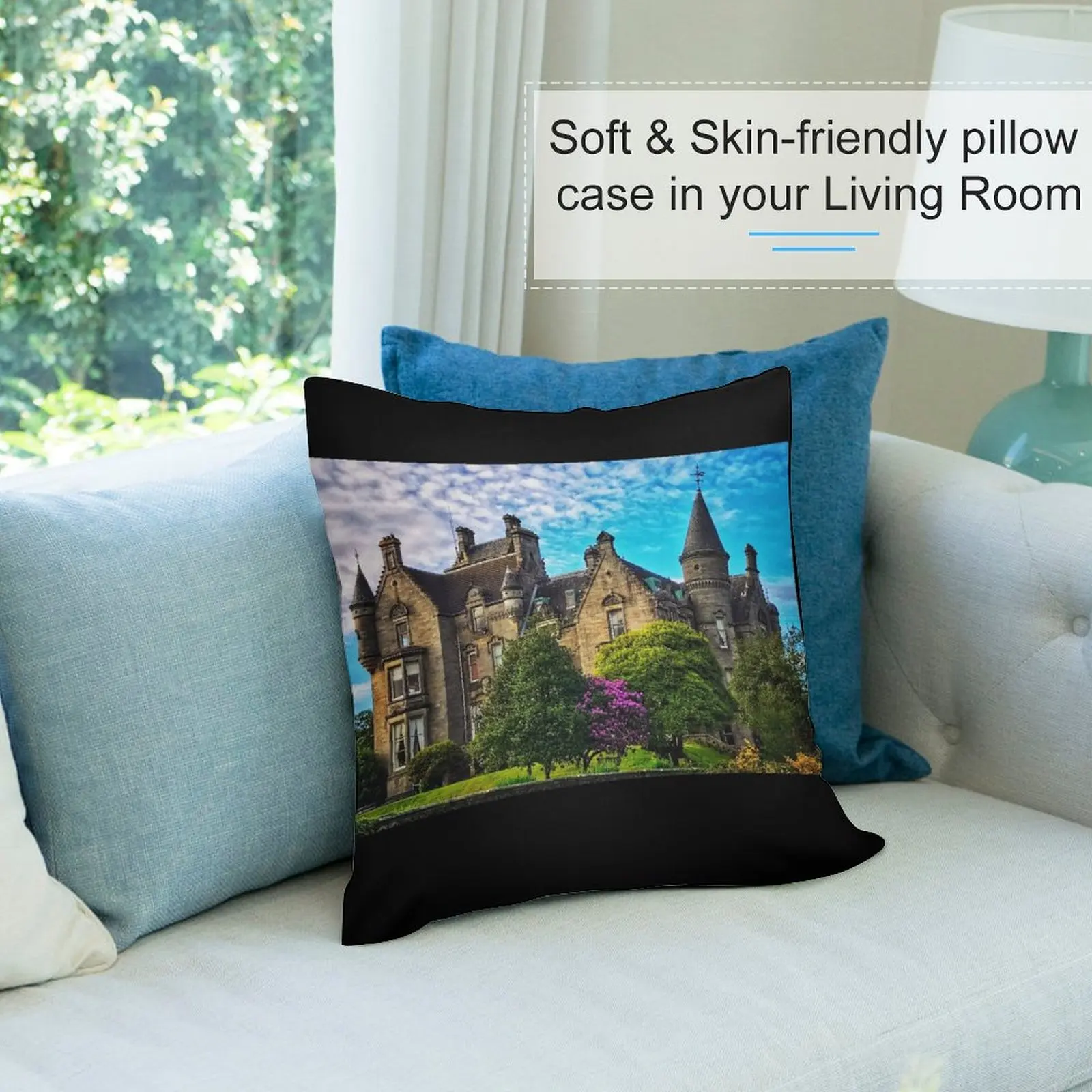 Накидная Подушка Overtoun House рождественские украшения Дамбартон 2025 диванная