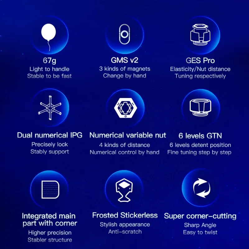 GAN 356XS кубик Гань 3x3 Магнитный скоростной куб без наклеек Gan 356xs Speedcube 3x3x3