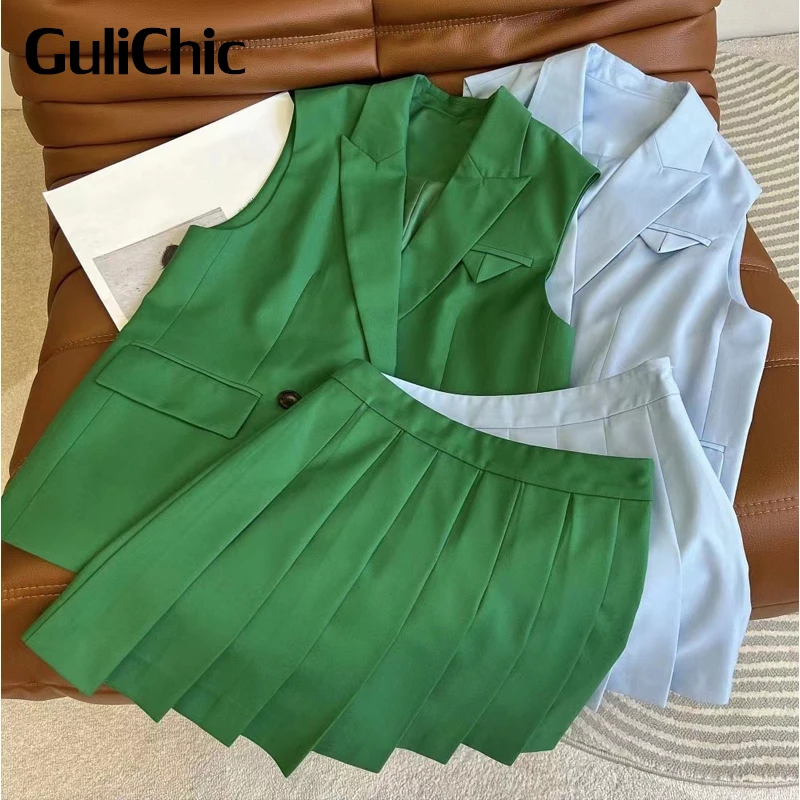 

Женский комплект GuliChic 4,19 года, модная облегающая короткая футболка контрастных цветов с имитацией двух предметов или жаккардовая мини-юбка...