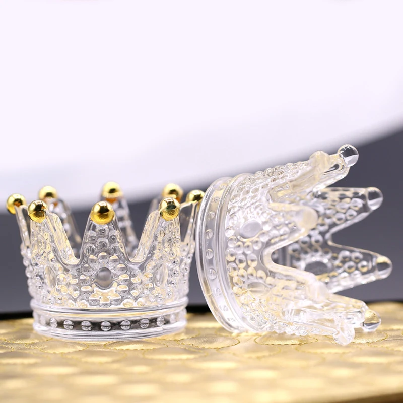 3D Ретро рельефная стеклянная Корона Хрустальная Кисть для ногтей