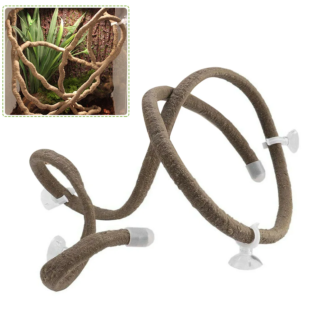 

100/200cm Terrarium Reptile Jungle Vines Artificial Flexible Bendable Jungle Climber Reptile Chameleon Lizard Pet TerrariumDecor