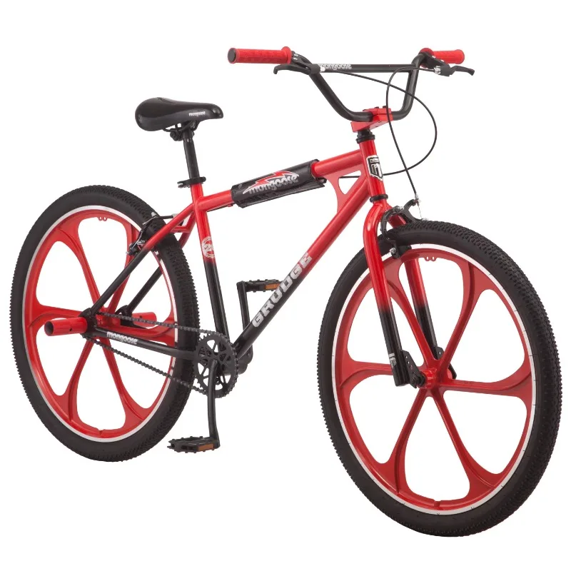 Mongoose 26 In. Grudge Mag BMX Freestyle Bike, Single Speed,