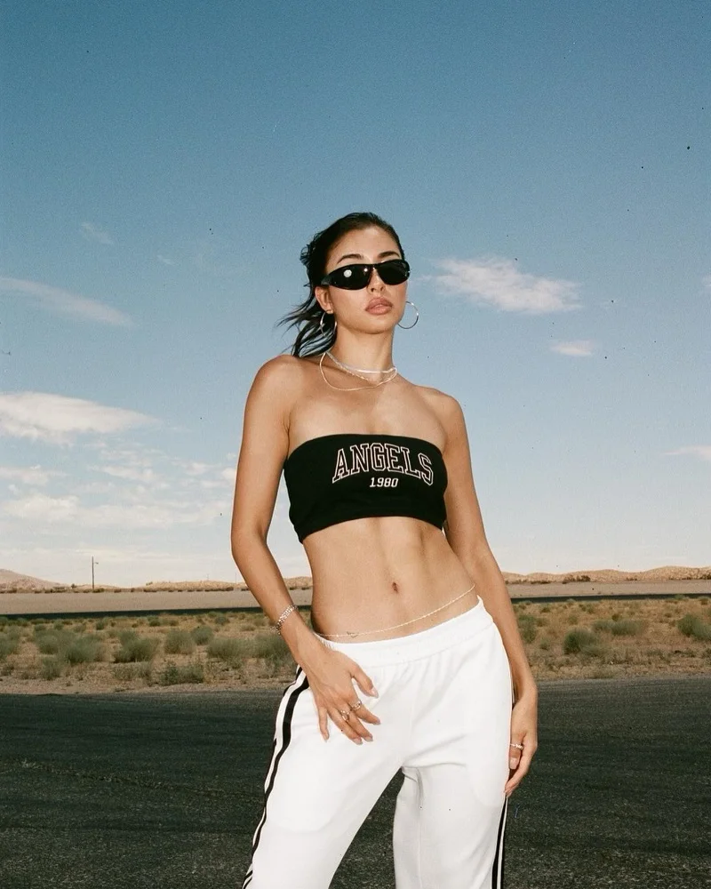 

Y2K Women's Top Tank Top Personalized Open Umbilical Letter Printing Fashion Street Harajuku Sexy Casual High Street Punk