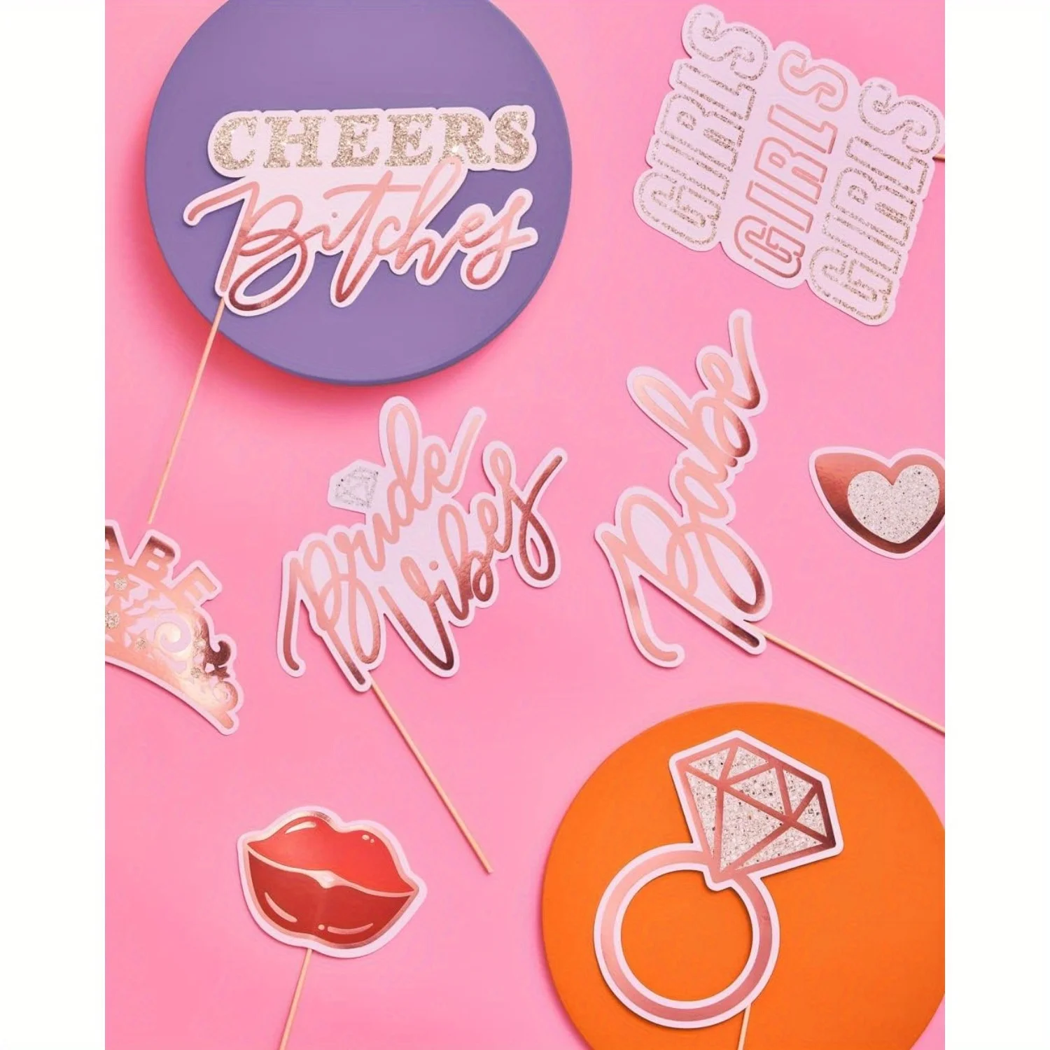 23-компонентный Реквизит Для Фотобудки Набор Девичника Искусственные Украшения