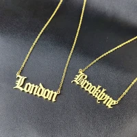 personalized custom name necklace pendant gold color nk chain customized nameplate necklaces for women men handmade gifts