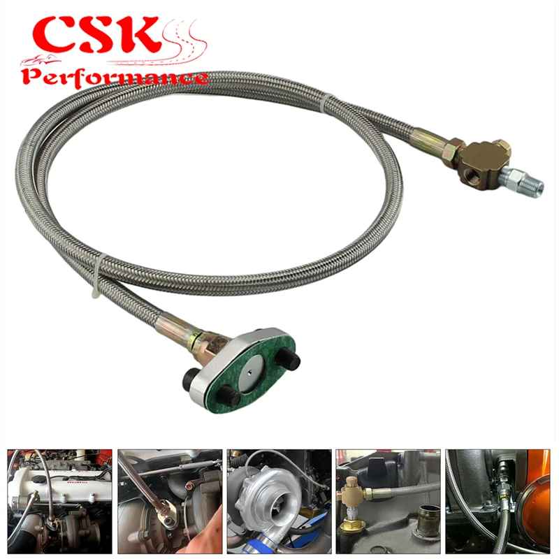 

Комплект линии подачи масла T3 / T4 Turbo, универсальный Плетеный адаптер T04e T60 T70 GT