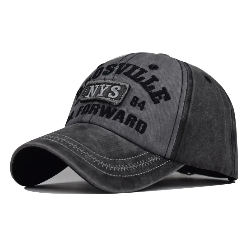 

Washed Baseball Cap New Spring Sunhat Embroidered Letter Men Women Unisex-Teens Cotton Snapback Caps Fashion Vintage Hip Hop Hat