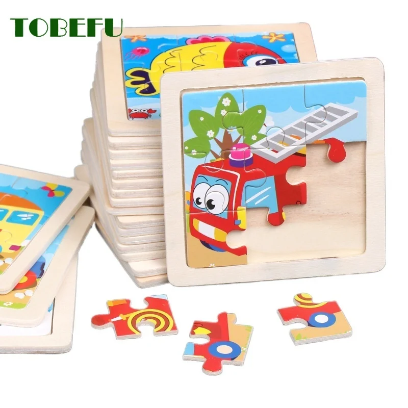 

Деревянная игрушка-головоломка для детей с изображением животных