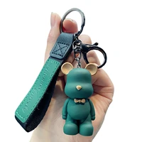 bear doll key chain cute animal keychain lanyard bag car keyring holder jewelry for girls boys children teens