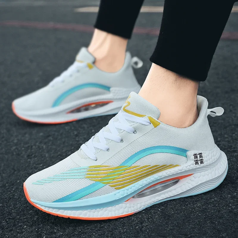 

2024 New Cold Bonded Men's Sports Shoes with the Same Breathable Mesh Hollow Cushioning Sole as Sports Shoes
