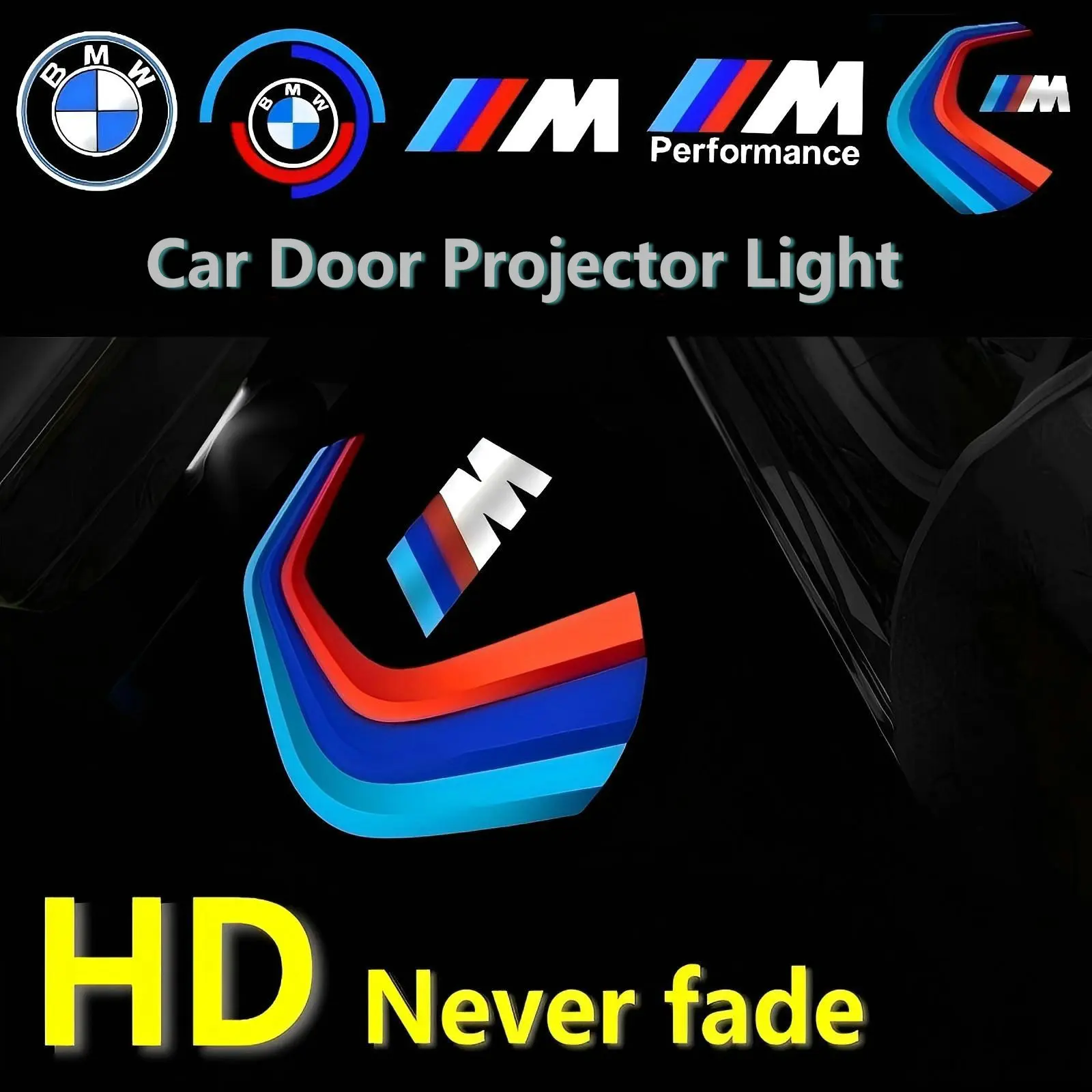 2X HD автомобильный светодиодный проектор дверей для Bmw M серии 5 F10 F11 F18 E60 E61 G30 G31 520i