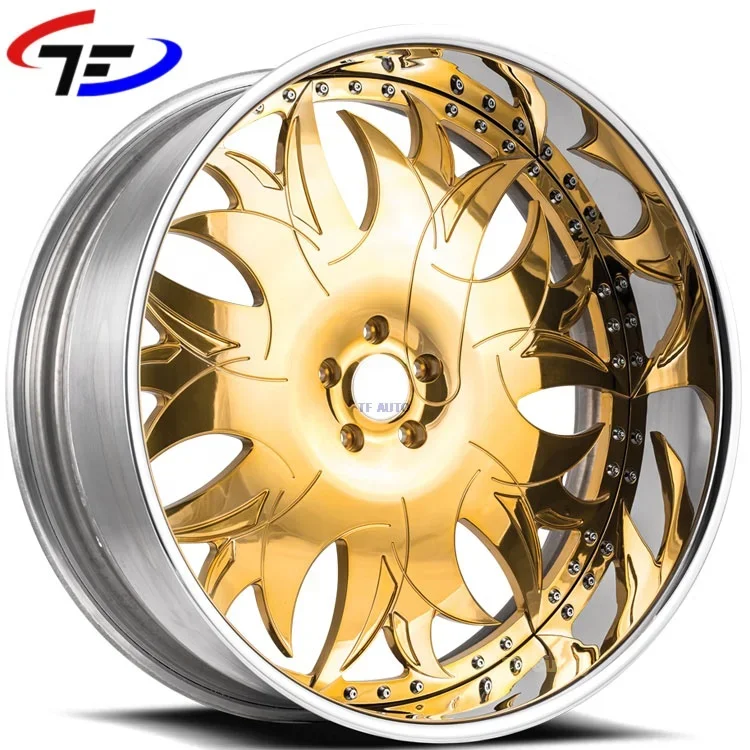 5X127 изготовленные на заказ 2х хромированные 22X8.5J кованые глубоководные колеса
