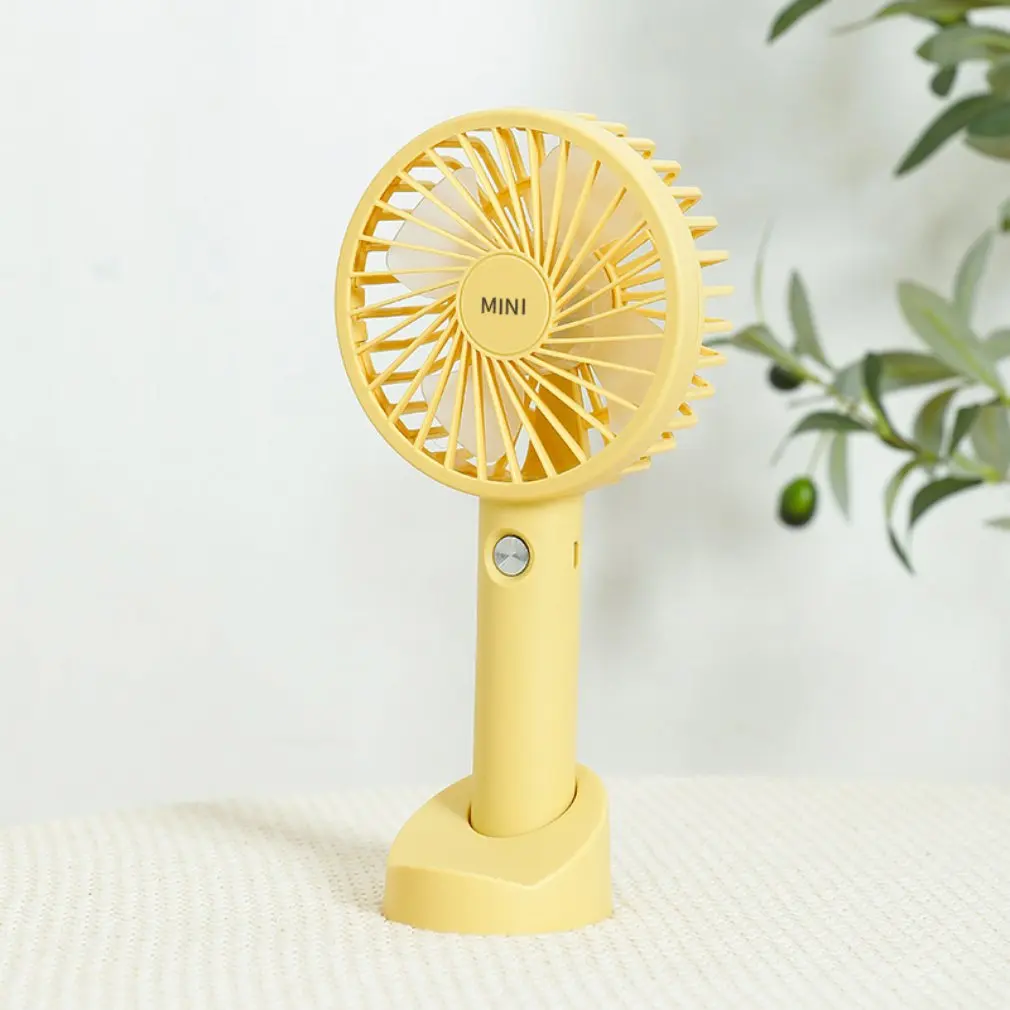 

USB Mini Strong Wind Handheld Fan Portable and Quiet Rechargeable Hand Fan for Student Office Small Pocket Cooling Fans