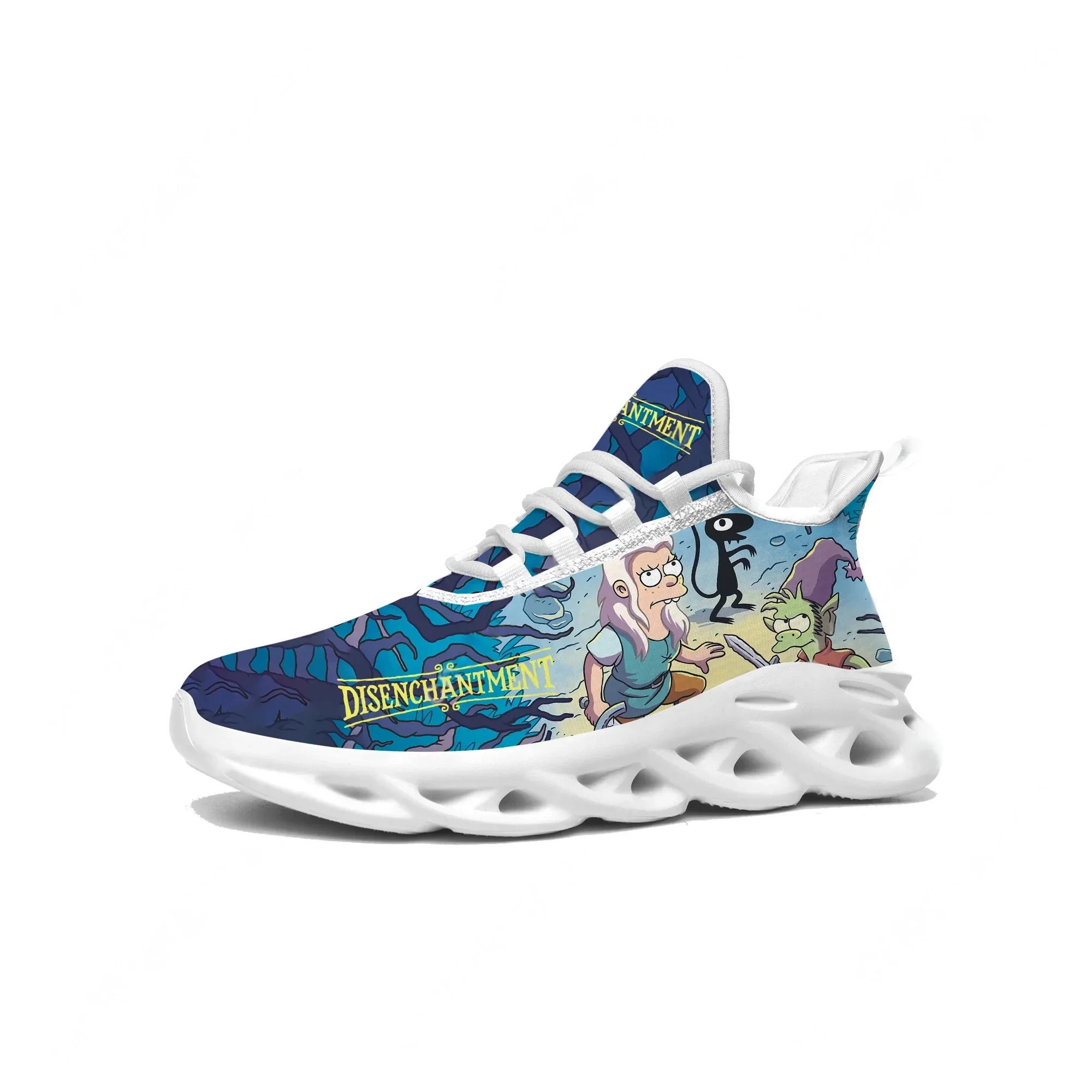 Фото Кроссовки Disenchantment Flat Sneaker для мужчин и женщин, спортивная обувь высокого качества, персонализированные удобные кроссовки, обувь на заказ №1