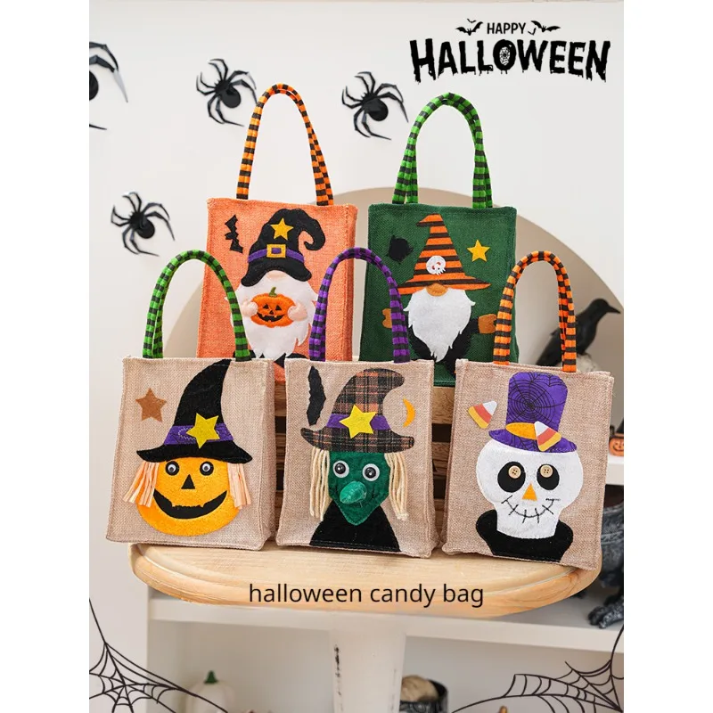 

Пакет для конфет на Хэллоуин сахарная корзина, тыква, сахарная корзина, подарок, ручная сумка с тыквой, Детские забавные реквизиты, детский подарок