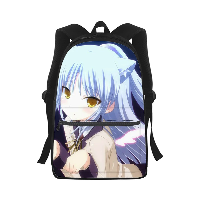 Angel Beats Tachibana Kanade Men Women Backpack 3D Print Fashion Student School Bag Laptop Backpack Kids Travel Shoulder Bag