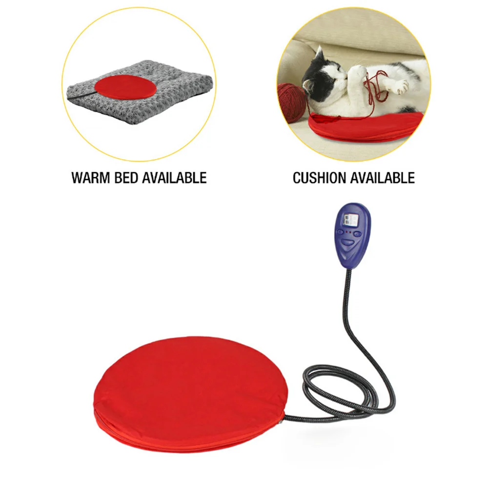 

Грелка 30 Вт, электрическая, для кошек, планшетов, 7 классов, контроль температуры, жевательный шнур, моющийся чехол с вилкой