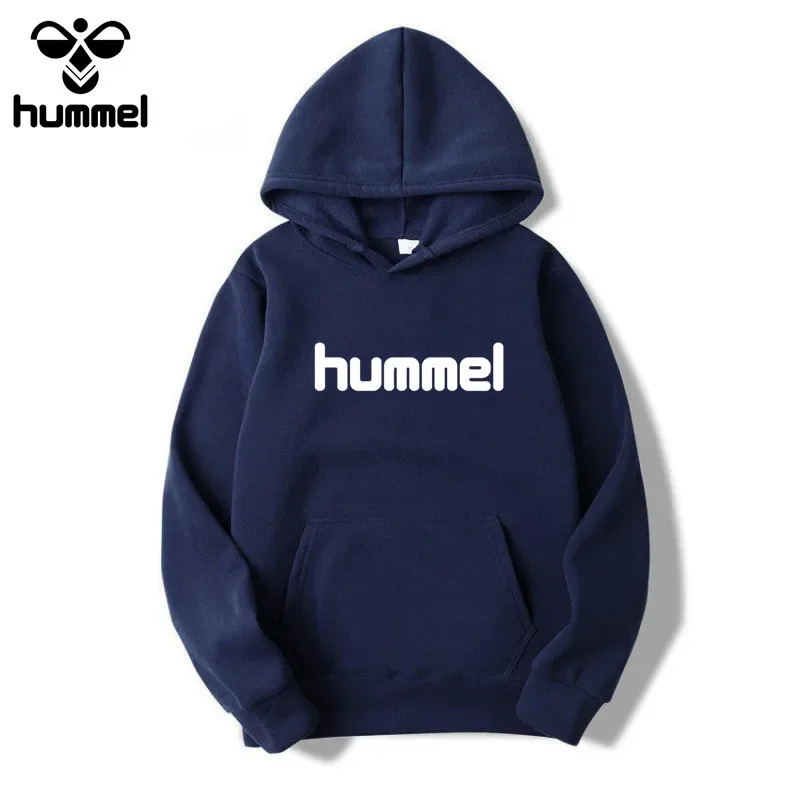 Новый бренд HUMMEL модная толстовка свитшот для мужчин весна-осень хип-хоп теплая