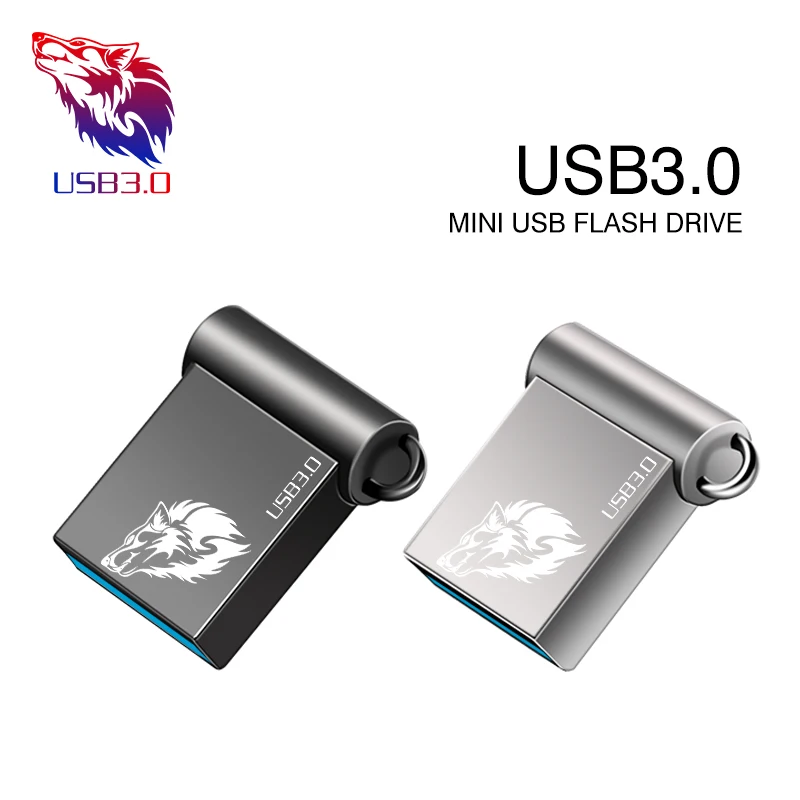 Самый дешевый металлический водонепроницаемый USB флеш-накопитель 128 ГБ 256 флешка