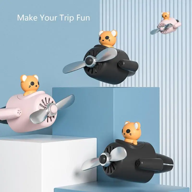 

Car Air Freshener Fan Air Outlet Diffuser Automotive Fragrance With Rotating Propeller For Automobiles
