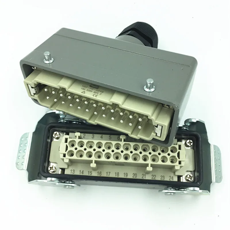 HE-024M/F высокопрочный коннектор 24 ядра аксессуары Hot Runner стандартная прямоугольная