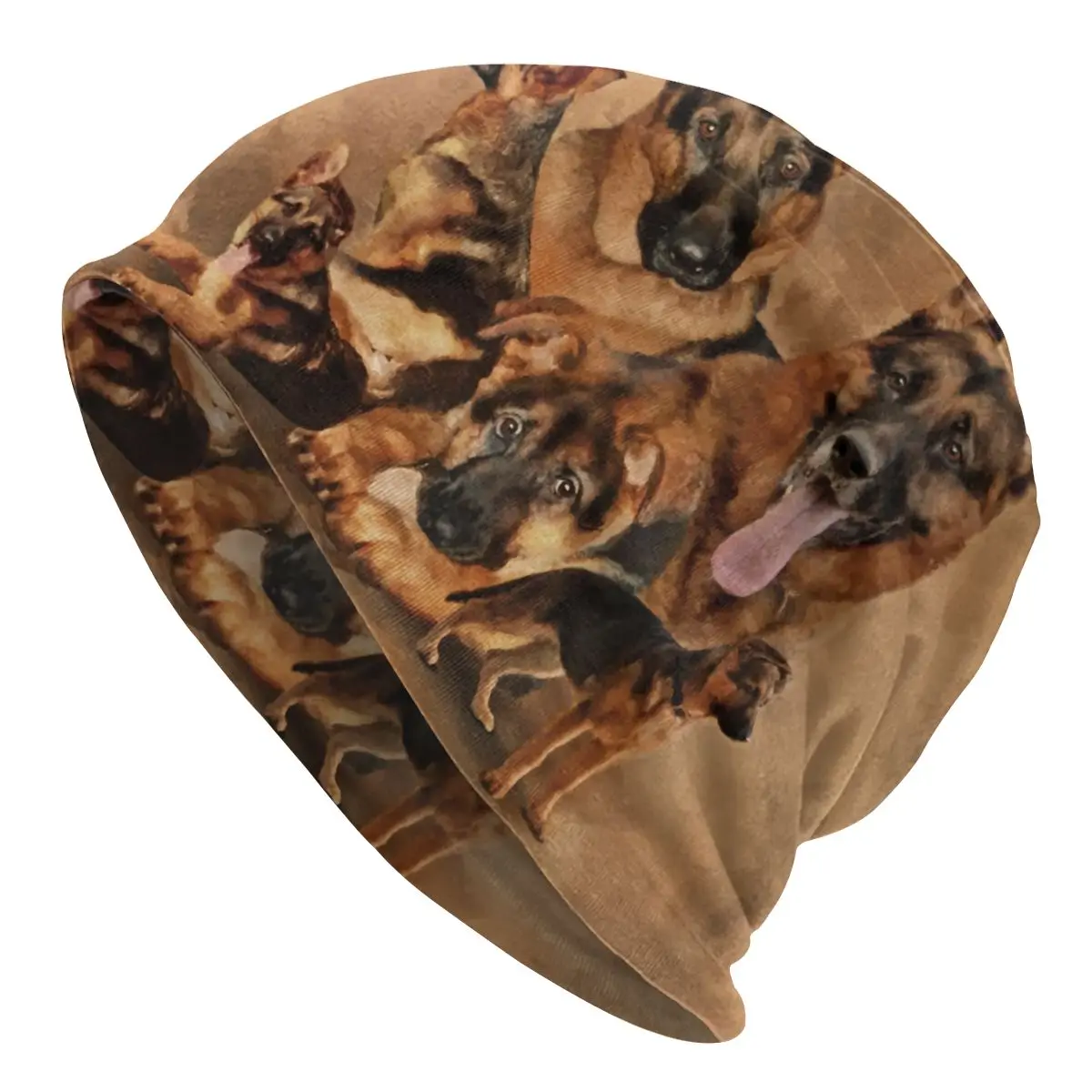 

Kawaii German Shepherd Dog Beanies Caps Men Women Unisex Streetwear Winter Warm Knit Hat Adult Pet Lover Owner Bonnet Hats