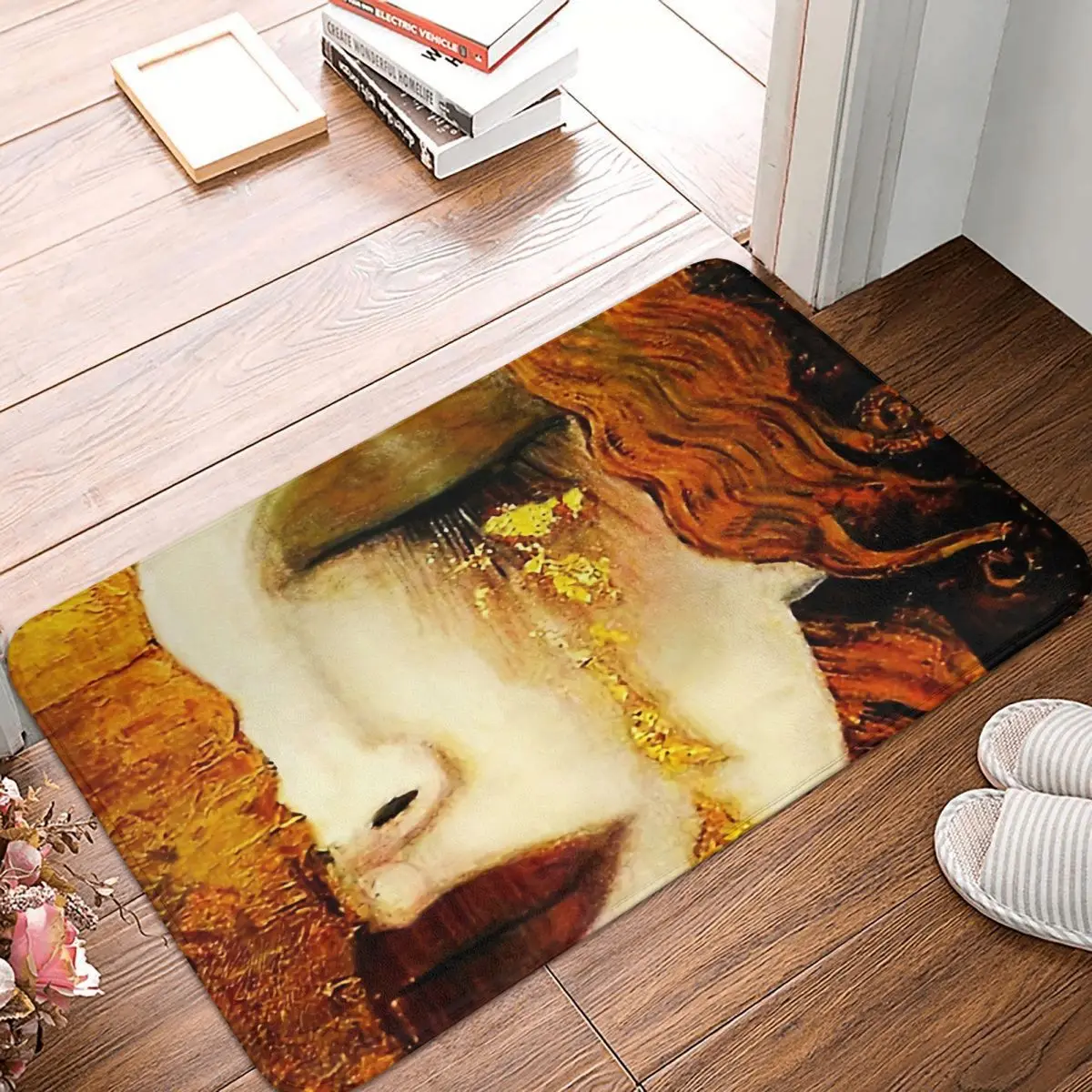 

Gustav Klimt Oil Painting Bath Mat Golden Tears Doormat Kitchen Carpet Balcony Rug Home Decor