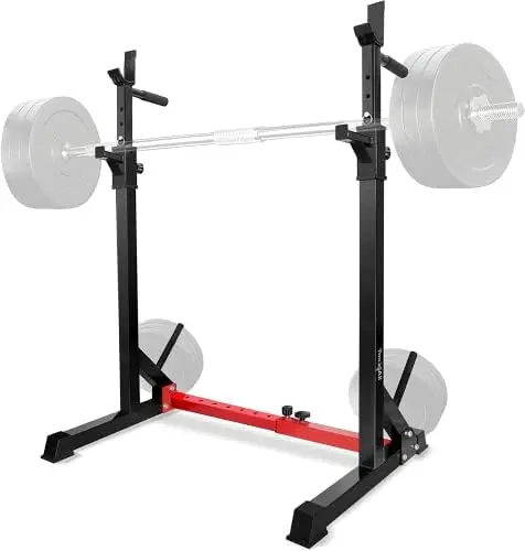 

for Home Gym, Adjustable Barbell Stand , Multi-Function Weight Lifting, Dip Bar Station, Bench Press Stand, Weight Plate Storag