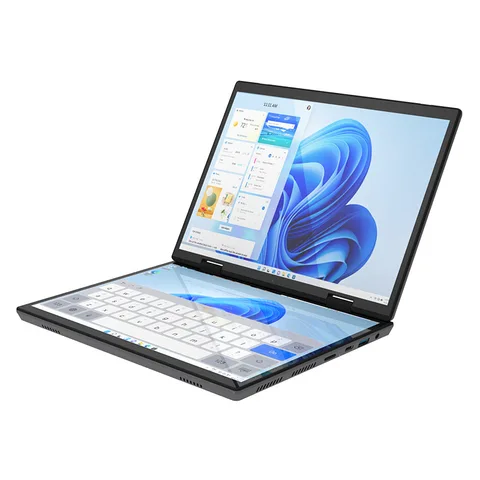 Ноутбук с двумя дисплеями, 14 дюймов, DDR4, 16 ГБ, 32 ГБ