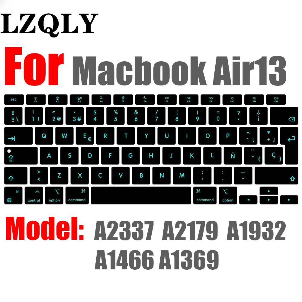 

Чехол для клавиатуры Macbook Air 13 M1 A2337, силиконовая защитная пленка для клавиатуры, чехол для клавиатуры Air13 A2179 A1932 A1466