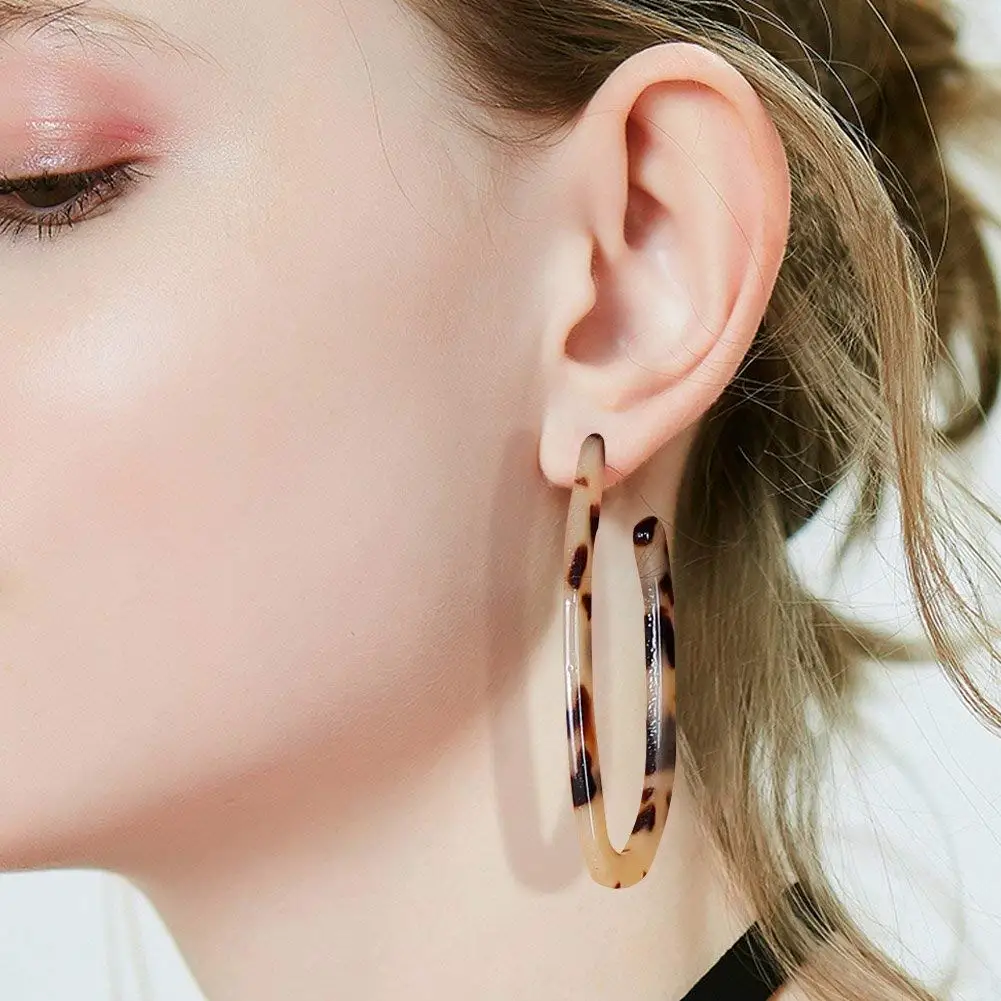 Showfay золотого цвета простые шикарные серьги-кольца для женщин девушек