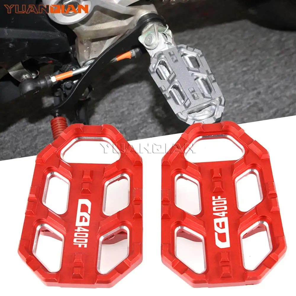 

For HONDA CB400F CB 400 CB400 F 1989 1990 1991 Motorcycle Accessories Rear FootRest Footpegs Motorbike Foot Pegs Rests Pedals