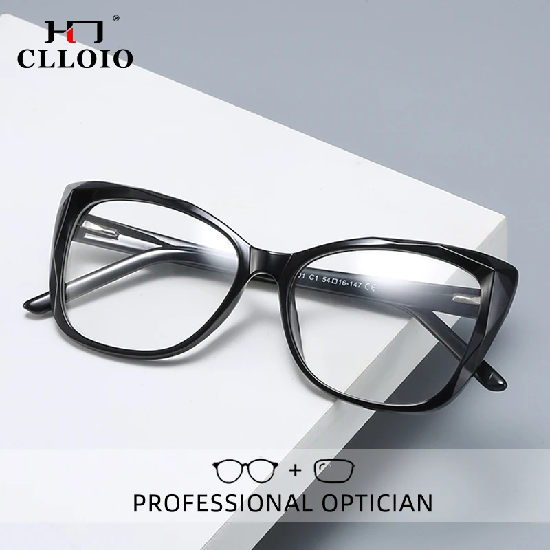 Модные женские очки для чтения CLLOIO кошачий глаз с защитой от синего света