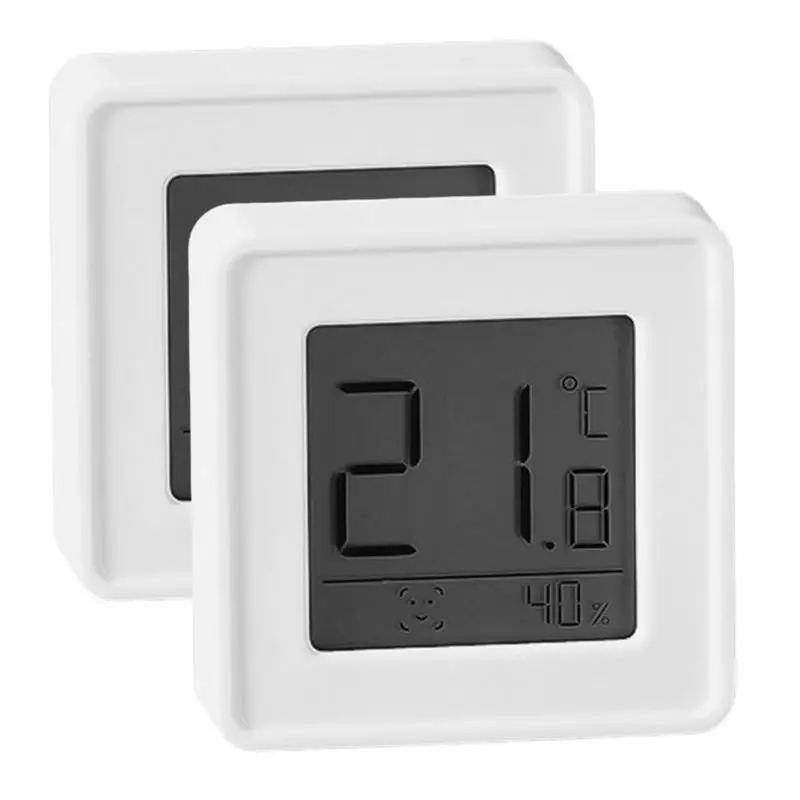 

Многофункциональный комнатный термометр-гигрометр, автоматический монитор температуры и влажности, часы с прозрачным ЖК-экраном для офиса...