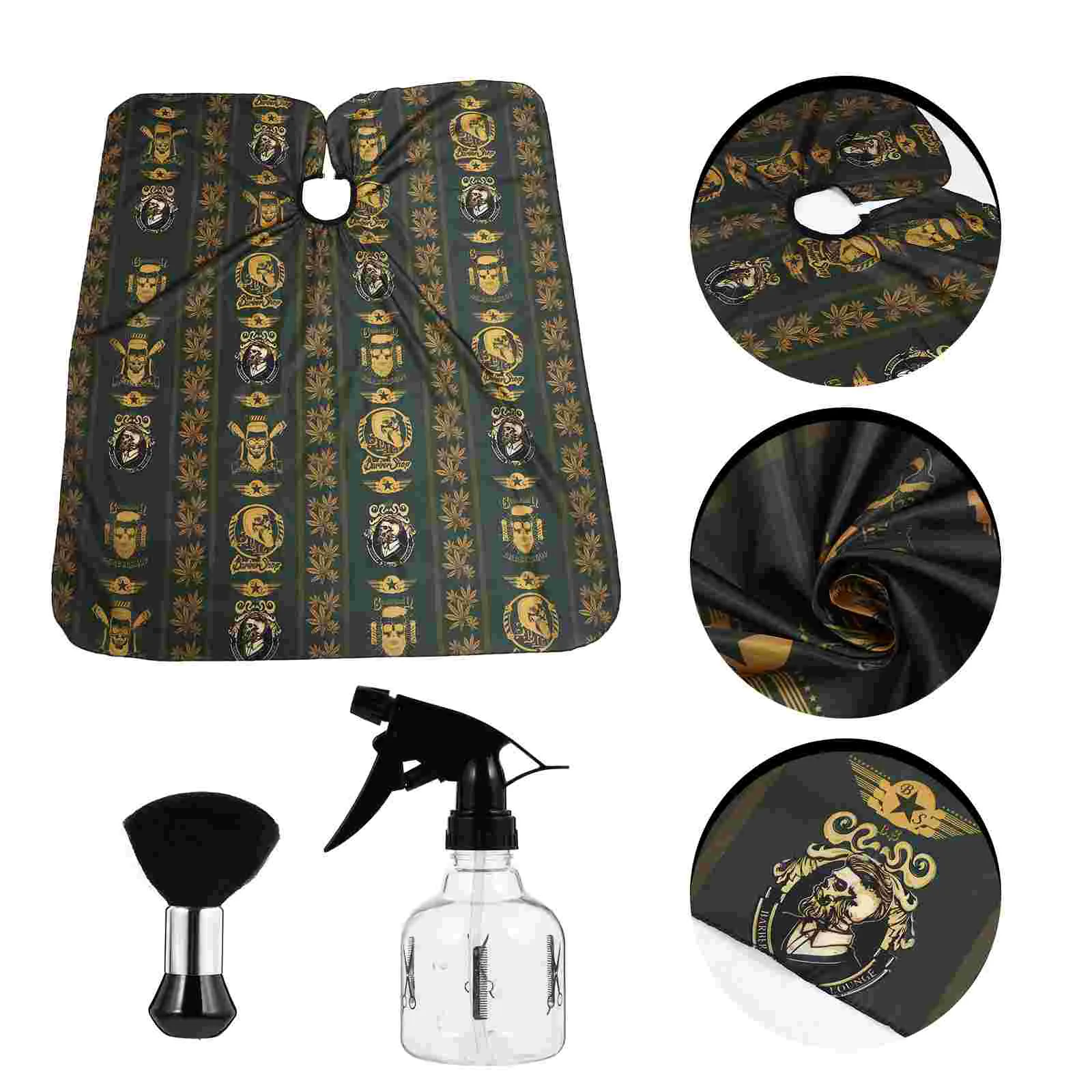 1 Set/3pcs Hair Cutting Gown Hairdressing Cape Hair Styling Smocks Hairdressing Apron Hair Cutting Cape