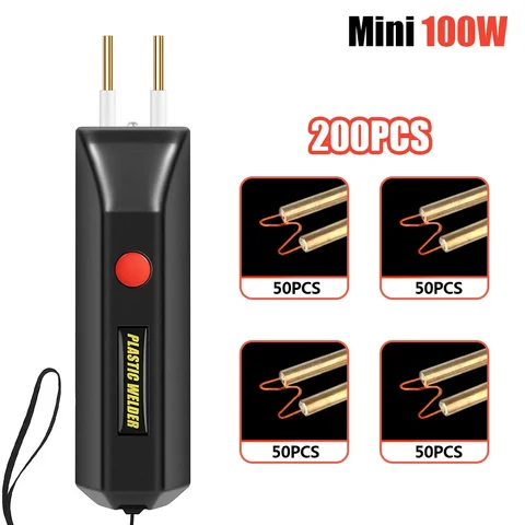 100 Вт, комплект для сварки пластика, DIY горячий степлер, USB перезаряжаемый пластиковый сварочный пистолет для большинства ремонтов пластиковых бамперов