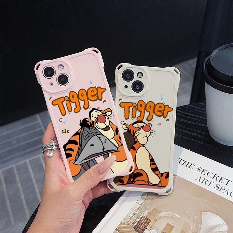 Disney Tigger Anime для Vivo Y100 Y91 Y81 Y78 Y77 Y72 Y51 Y50 Y36 Y35 Y28 Y27 Y22S Y21 Y20 Y19 Y17 Y16 противоударный чехол с