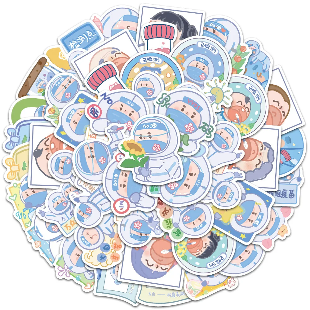 

10/50pcs Nurse Doctor Graffiti Stickers Decals Kids Toy Phone Car Laptop Luggage Waterproof Sticker