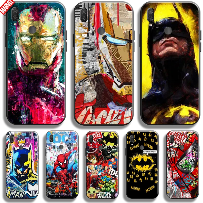 

Marvel Street Graffiti For Xiaomi Redmi Note 7 7S Pro Redmi 7 7A Phone Case Soft Liquid Silicon Funda Coque