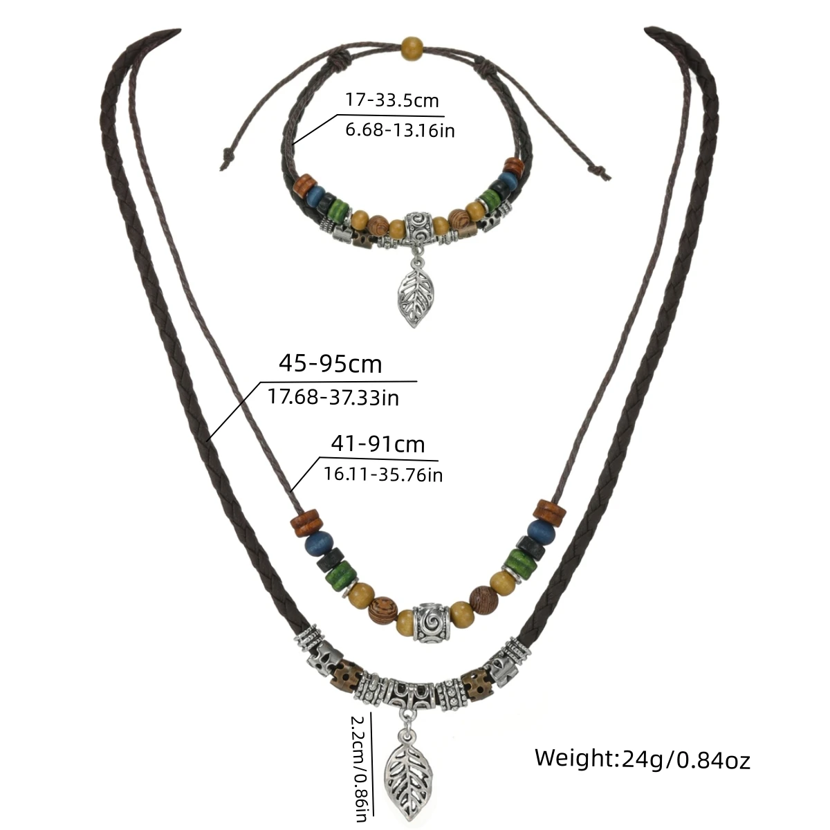 1 воротник + Бразильский богемный цветной Деревянный чехол с двойной крышкой для