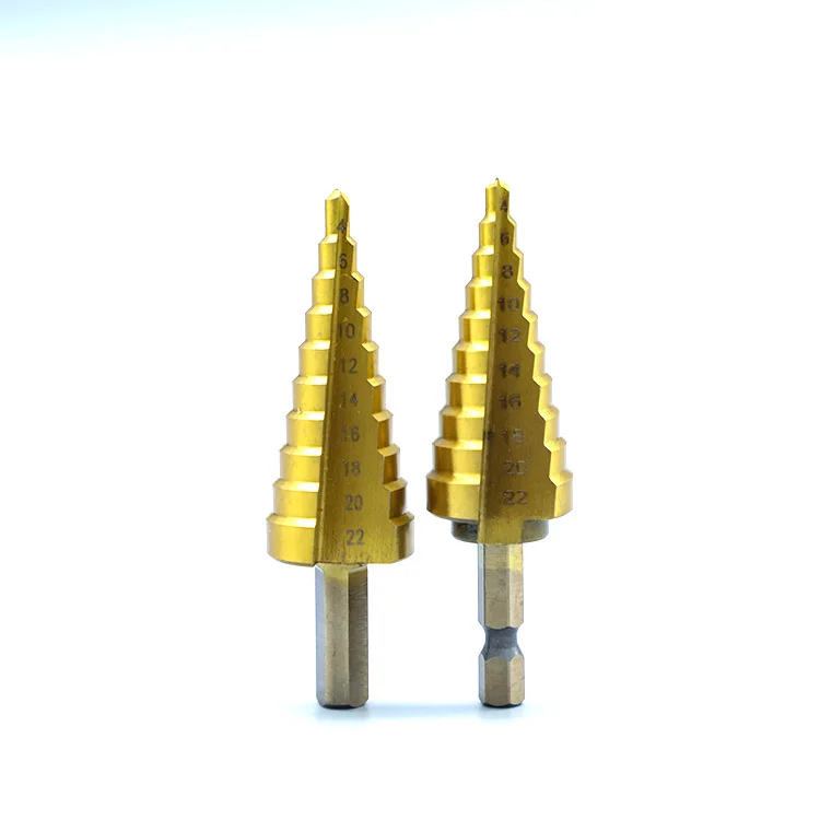 4241 год Открыватель отверстий в форме пагоды/ступенчатое сверло с шестигранным