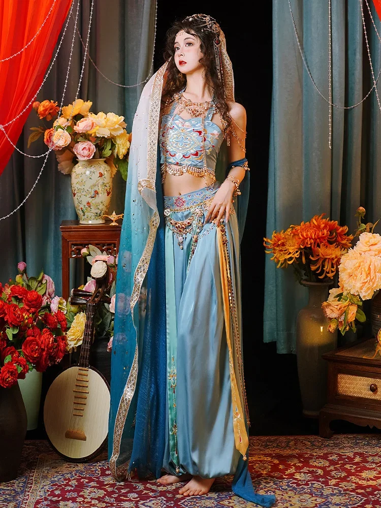 Экзотический Костюм Yanran ханьфу для женщин богиня Западного региона улучшенный