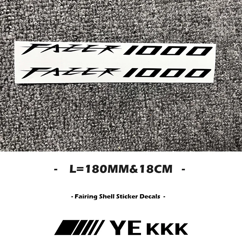 2X 180MM Motorcycle Fairing Shell Hub Head Shell Fuel Tank Sticker Decal For YAMAHA FZ1 FAZER 1000 FSZ1000 Sticker Decal